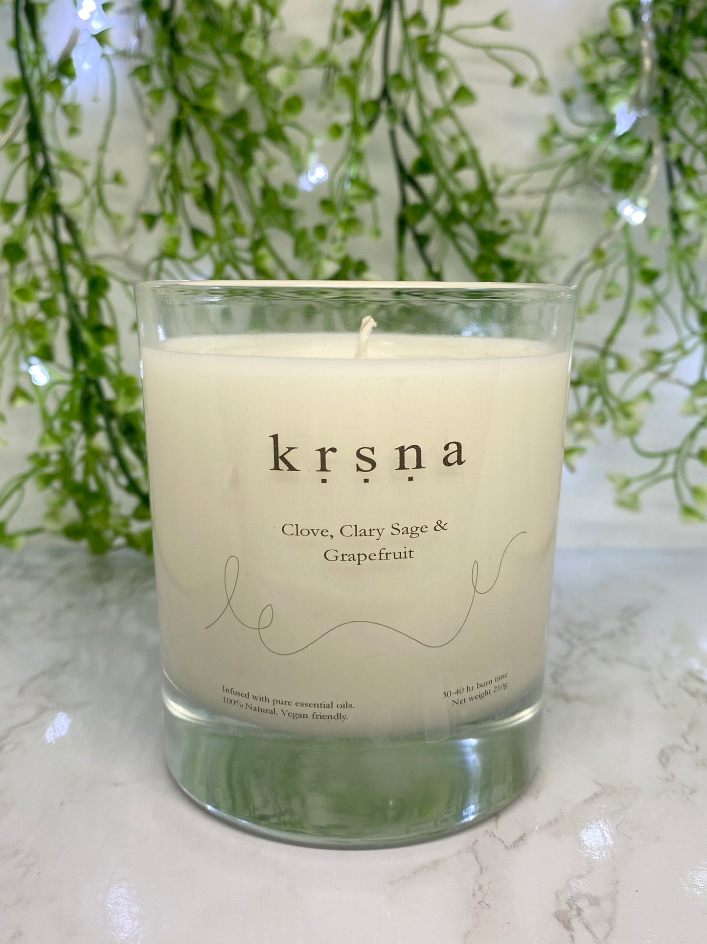 Clove, Clary Sage and Grapefruit Essential Oil Handmade Candle